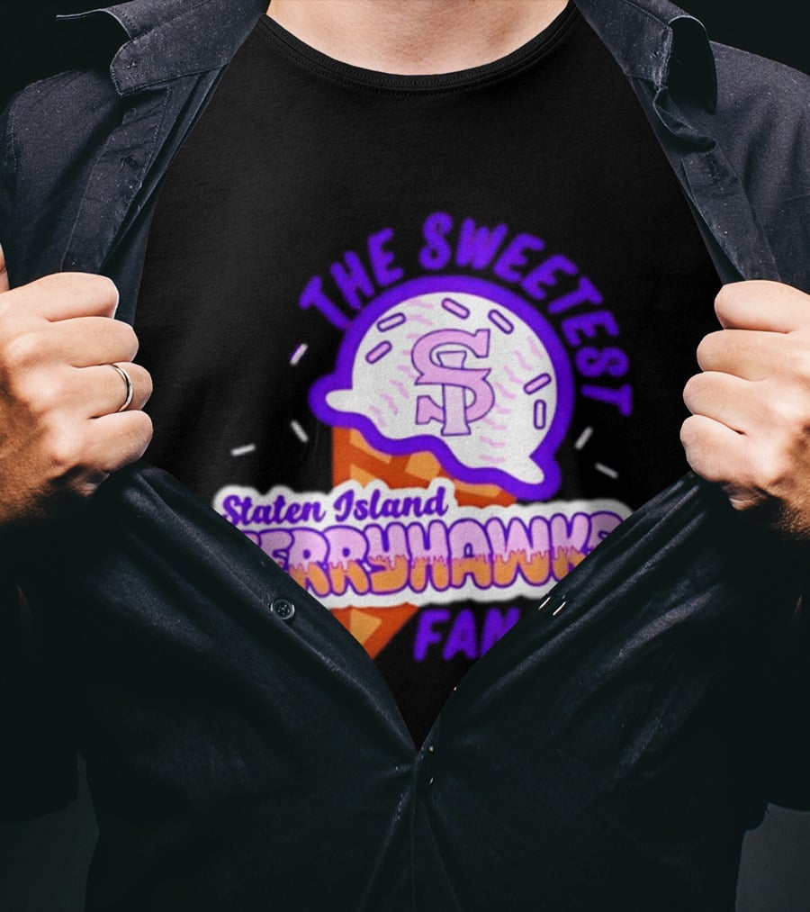 Staten Island Ferryhawks The Sweetest Fan Ice Cream Cone T-Shirt