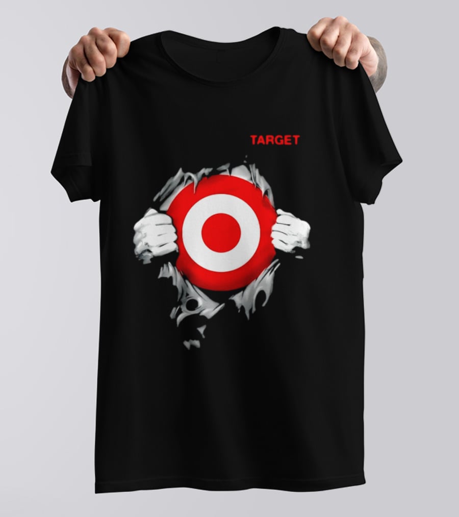 Target Ripped Chest Bullseye T-Shirt