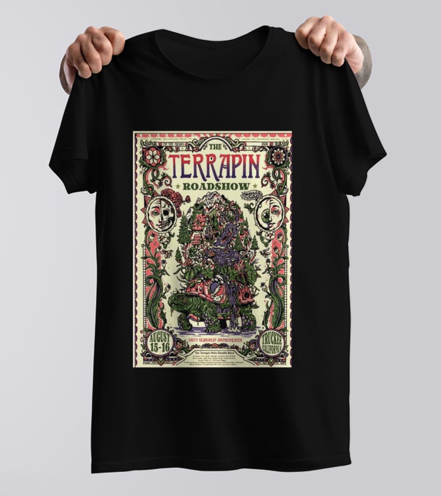 Terrapin Roadshow August 15 16 2026 Salty Gebhardt Amphitheater Truckee California T-Shirt