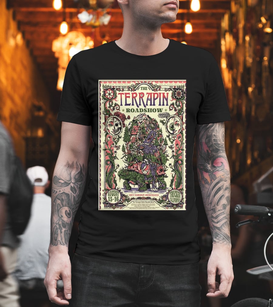 Terrapin Roadshow August 15 16 2026 Salty Gebhardt Amphitheater Truckee California T-Shirt