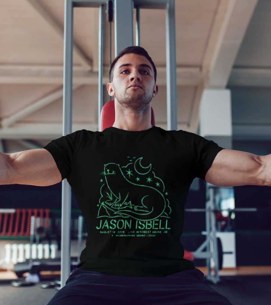 Jason Isbell Live In Forest Grove OR August 14 2026 Grand Lodge Concert Otter And Stars T-Shirt