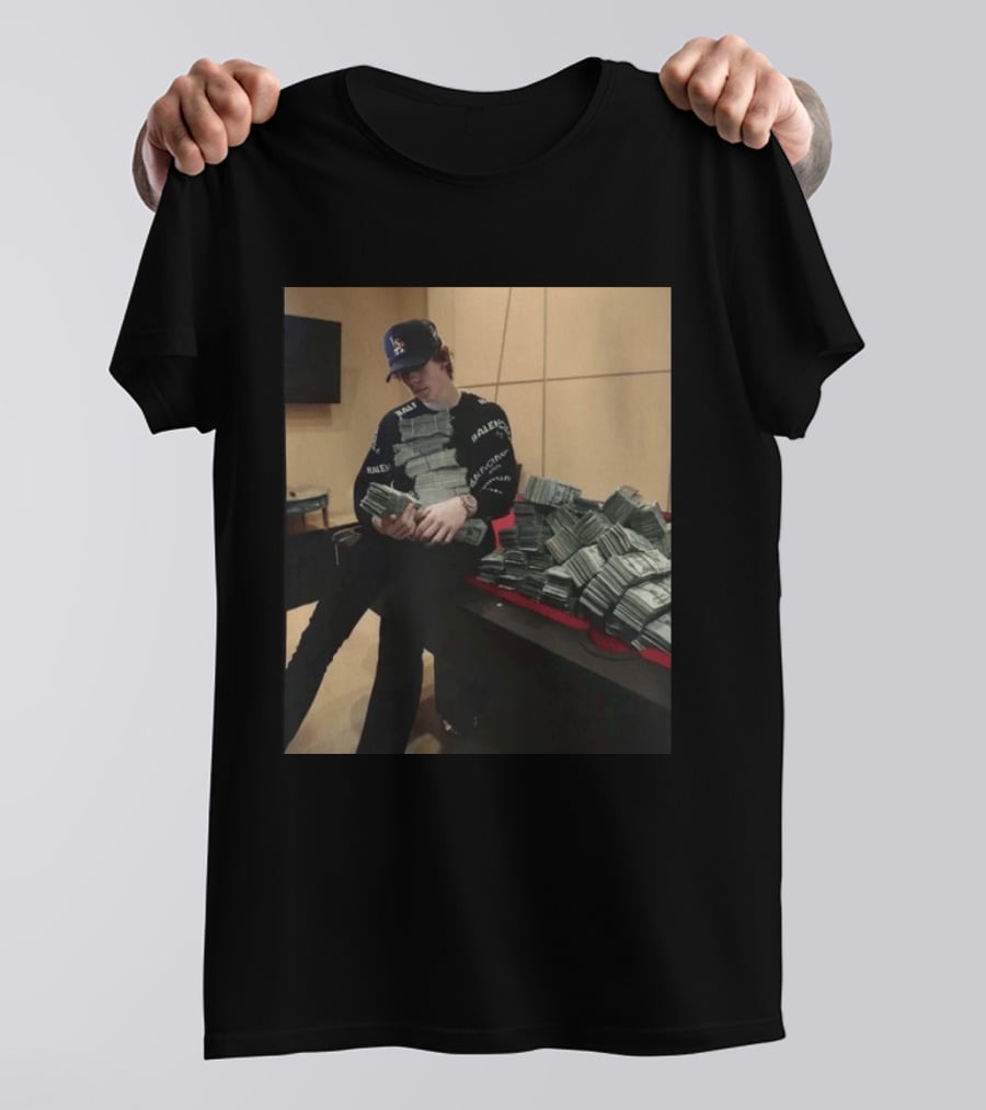 Balenciaga Black Stacks Of Cash T-Shirt