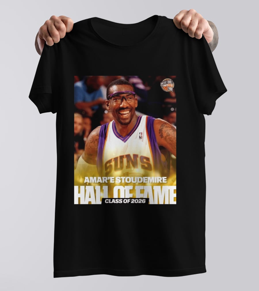 Amar'e Stoudemire Basketball Hall Of Fame Class Of 2026 Suns T-Shirt