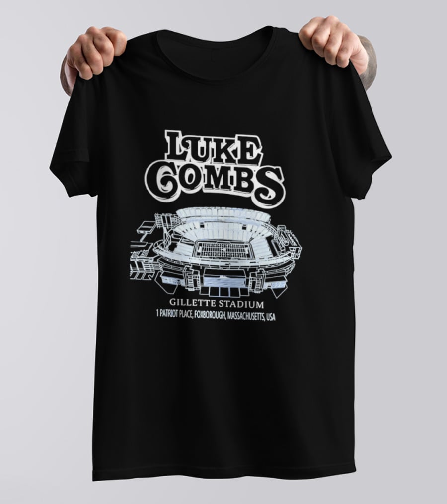 Luke Combs Gillette Stadium 1 Patriot Place Foxborough Massachusetts USA T-Shirt