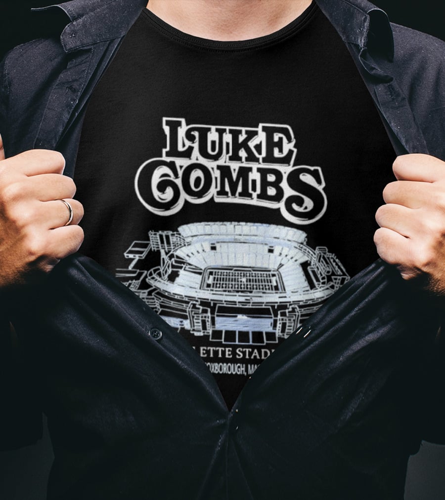 Luke Combs Gillette Stadium 1 Patriot Place Foxborough Massachusetts USA T-Shirt