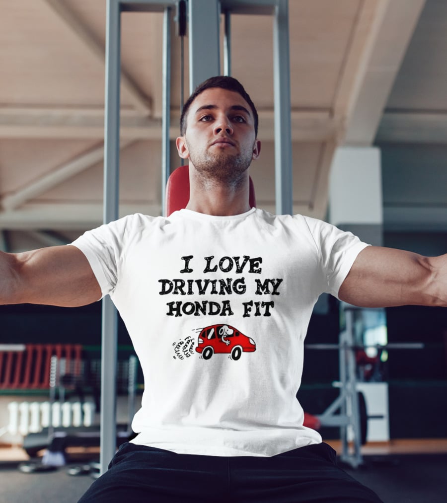 I Love Driving My Honda Fit With Snoopy T-Shirt