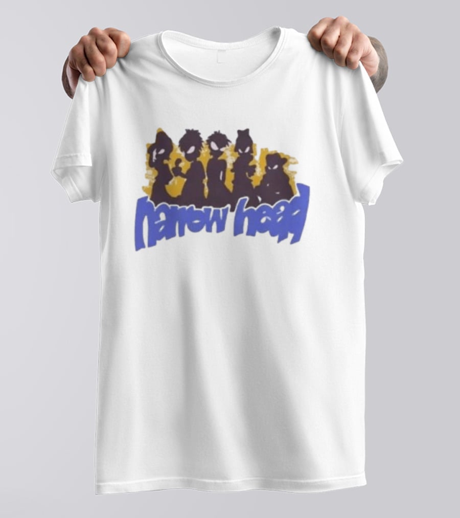 Narrow Head Silhouette Alien Characters T-Shirt