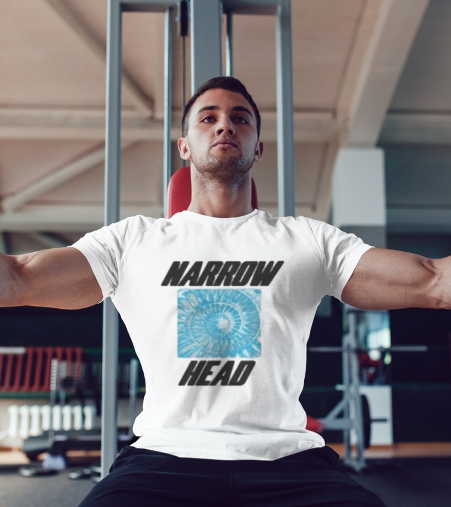 Narrow Head Blue Spiral Shell Tie Dye T-Shirt