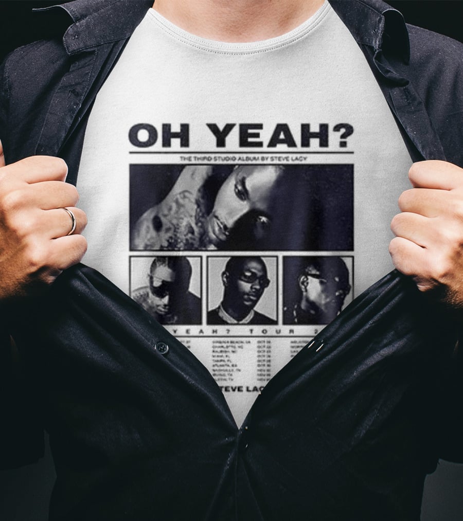 Steve Lacy Oh Yeah Tour Cities List Music Event Dates Compilation T-Shirt