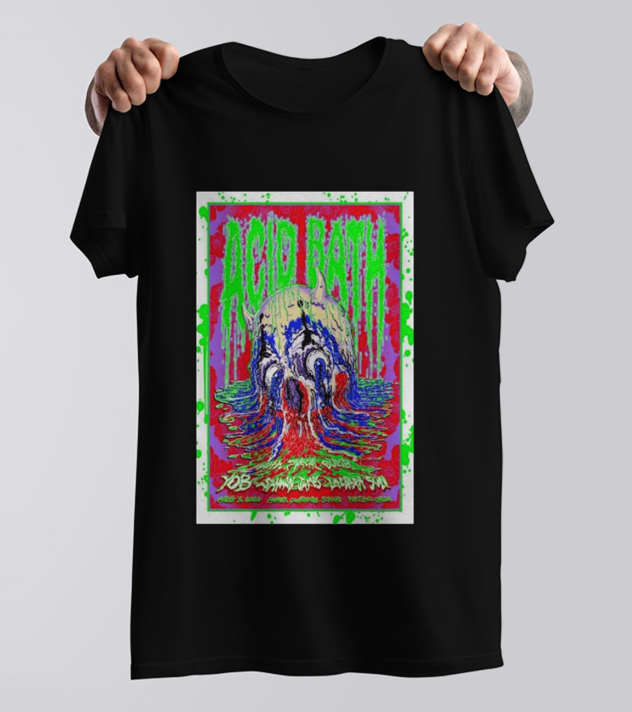 Acid Bath Special Guests Yob Summoner's Enigma Tour August 29 2026 Crystal Ballroom Portland Oregon T-Shirt