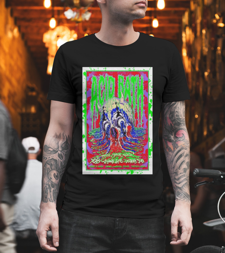 Acid Bath Special Guests Yob Summoner's Enigma Tour August 29 2026 Crystal Ballroom Portland Oregon T-Shirt