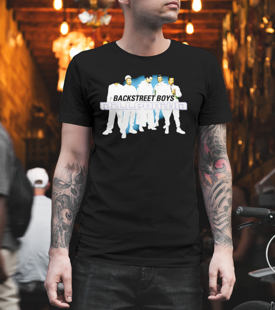 Backstreet Boys Millennium 90s Pop Boy Band Iconic Album Cover T-Shirt
