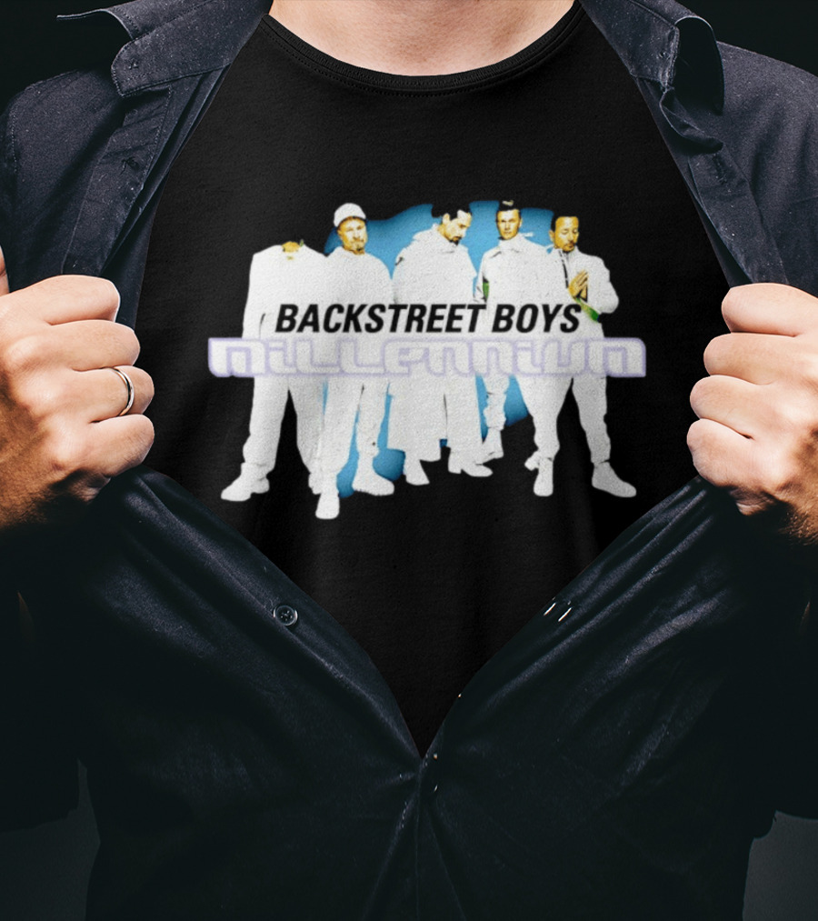 Backstreet Boys Millennium 90s Pop Boy Band Iconic Album Cover T-Shirt