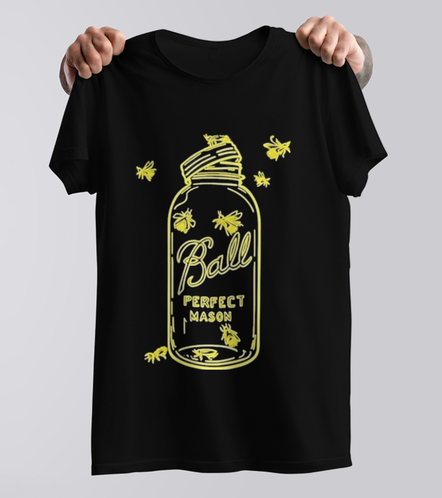 Ball Perfect Mason Jar With Bumble Bees T-Shirt