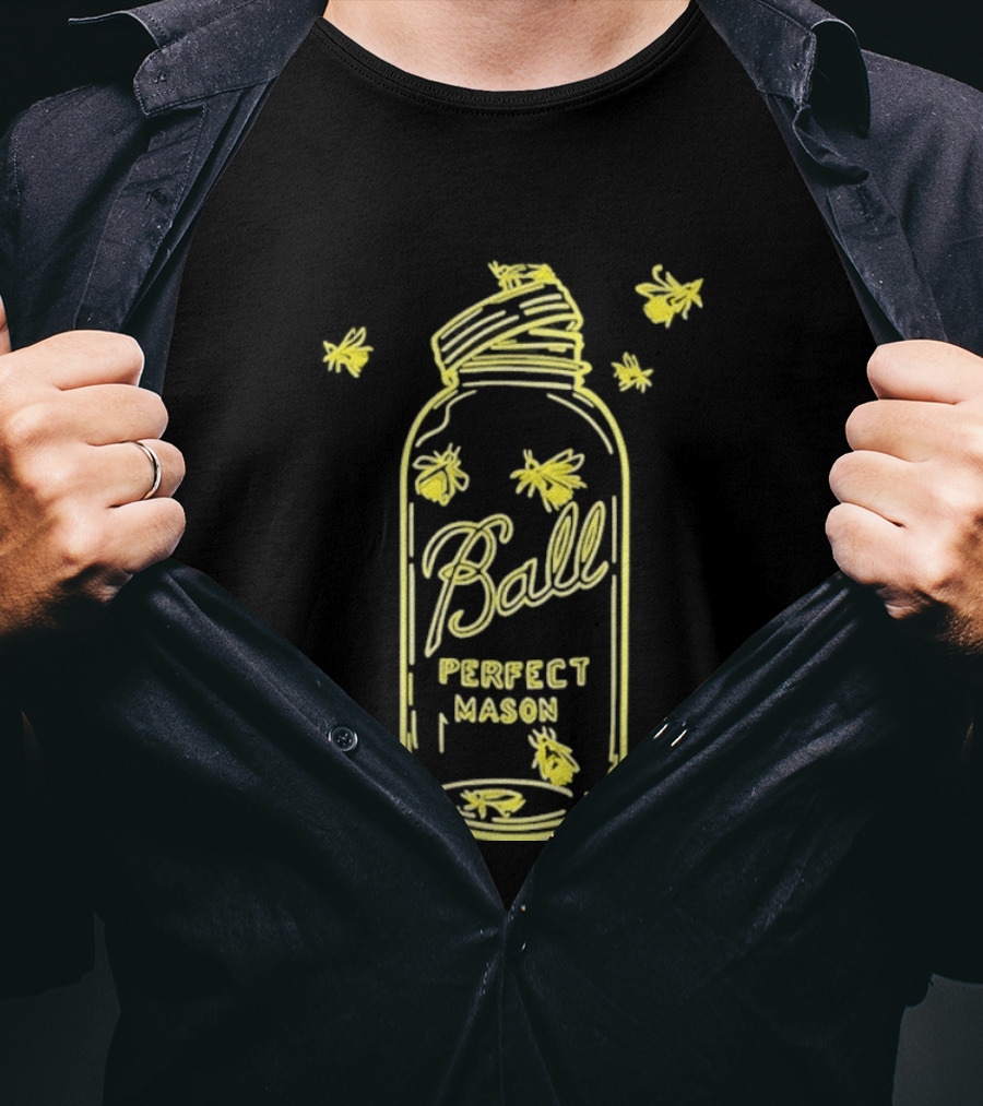Ball Perfect Mason Jar With Bumble Bees T-Shirt