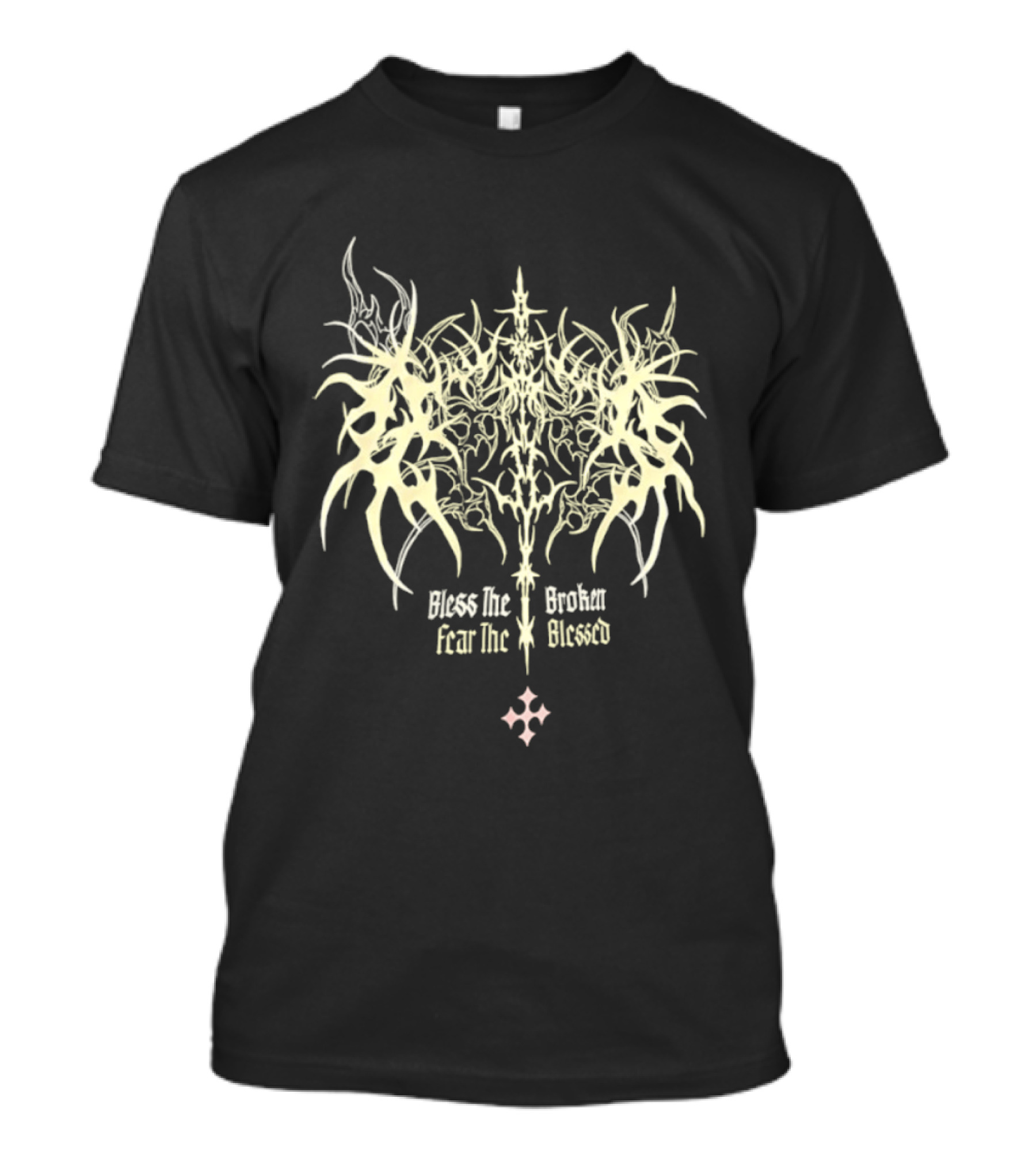 Bless The Broken Fear The Blessed Tribal Gothic Symbolism T-Shirt