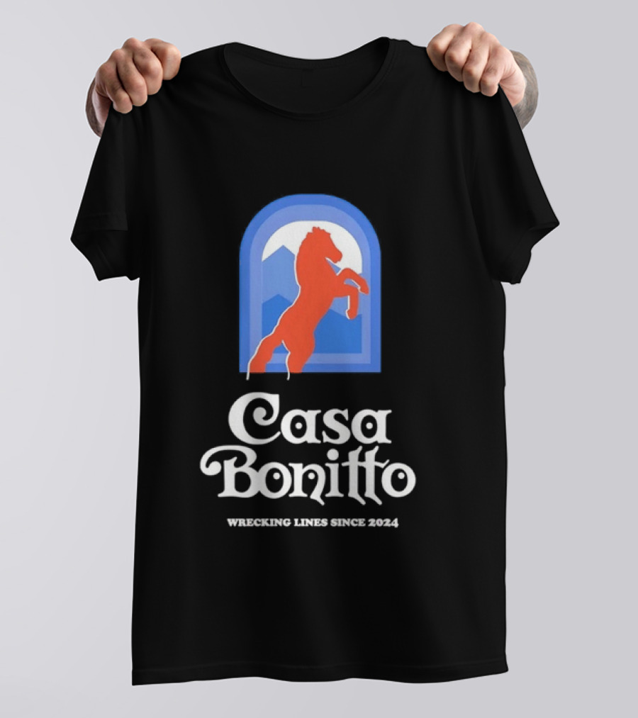 Casa Bonitto Wrecking Lines Since 2024 Denver Broncos Horse T-Shirt