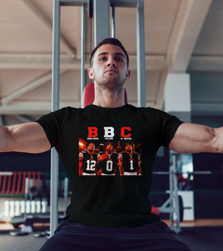 BBC Trio Denzel Boston Isiah Bond KC Conception Cleveland Browns T-Shirt