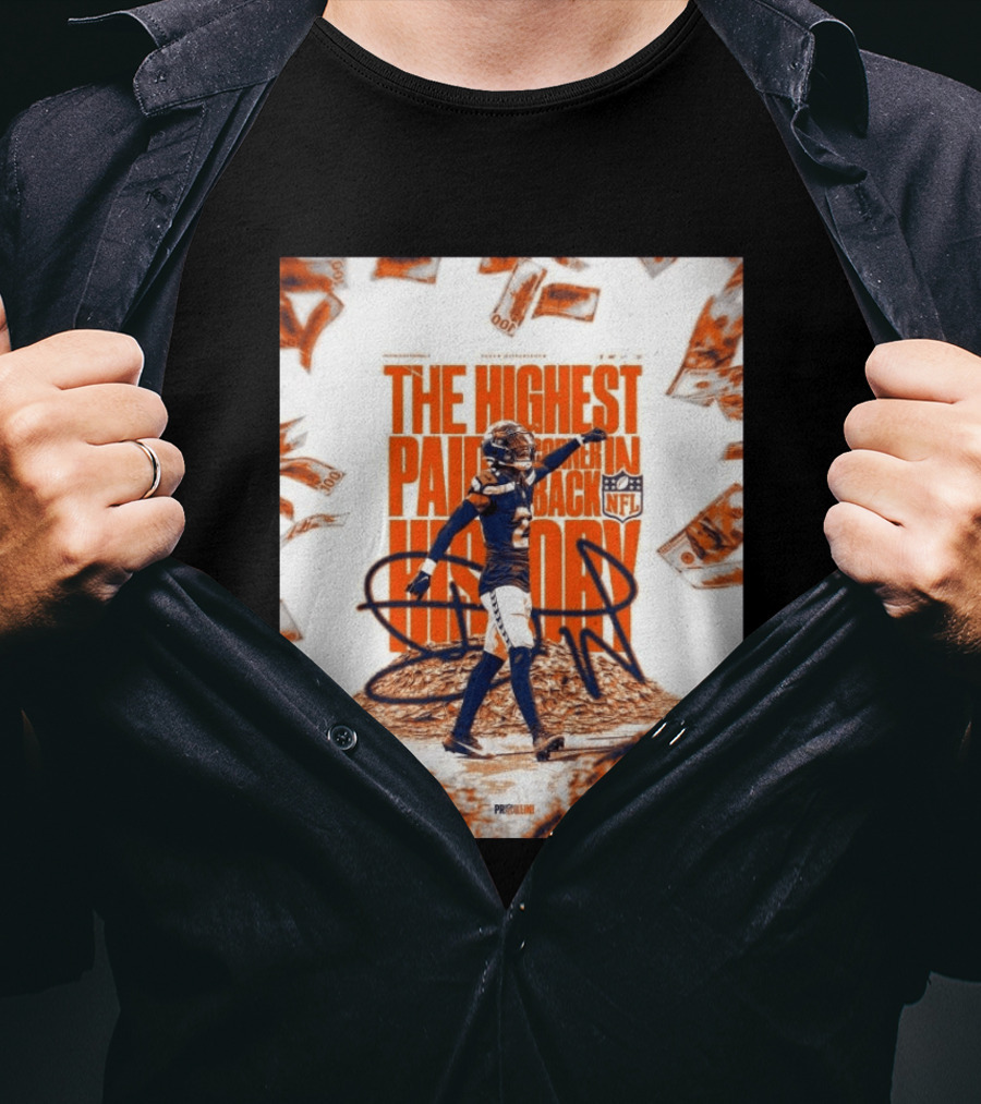 Devon Witherspoon NFL The Highest Paid Cornerback In History T-Shirt