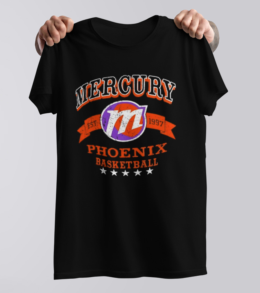 Phoenix Mercury Est 1997 Basketball Distressed T-Shirt