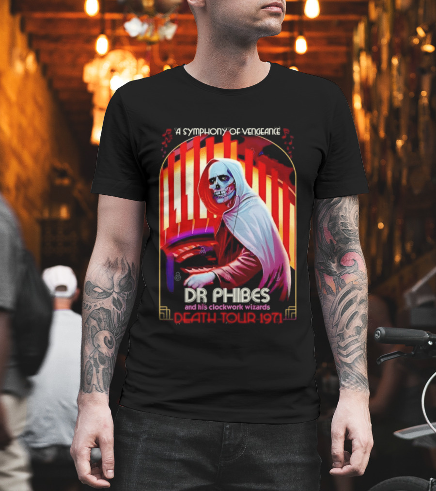 Dr Phibes And His Work Wizards A Symphony Of Vengeance Death Tour 1971 T-Shirt