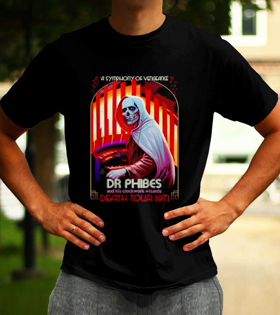 Dr Phibes And His Work Wizards A Symphony Of Vengeance Death Tour 1971 T-Shirt