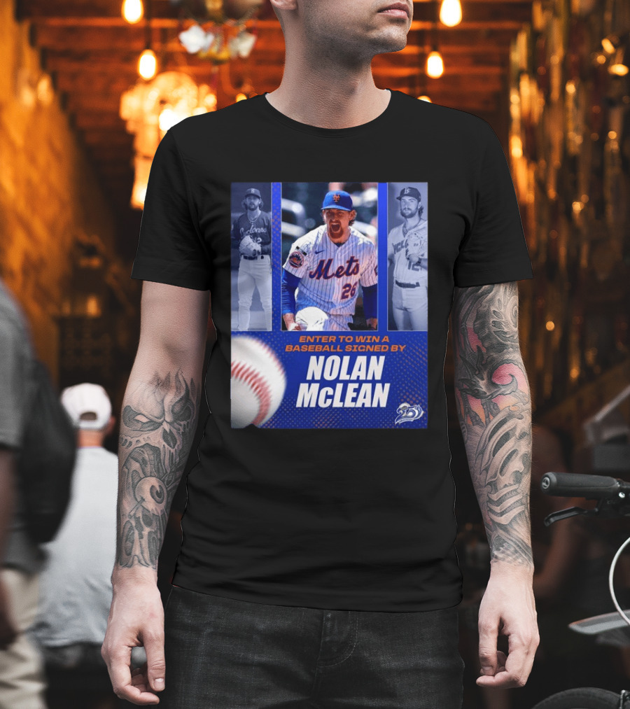 Enter To Win A Baseball Signed By Nolan McLean Mets 26 Celebrating 25 Years T-Shirt