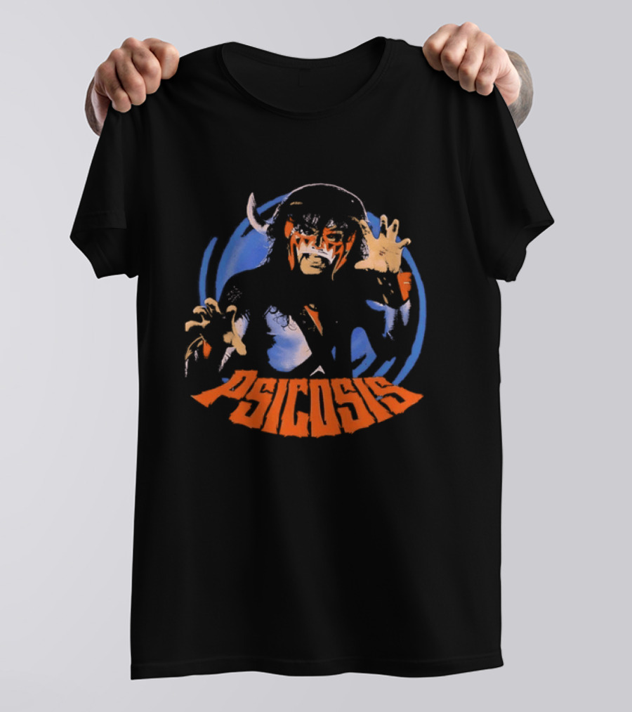 Psicosis Lucha Libre Wrestler Iconic Mask T-Shirt