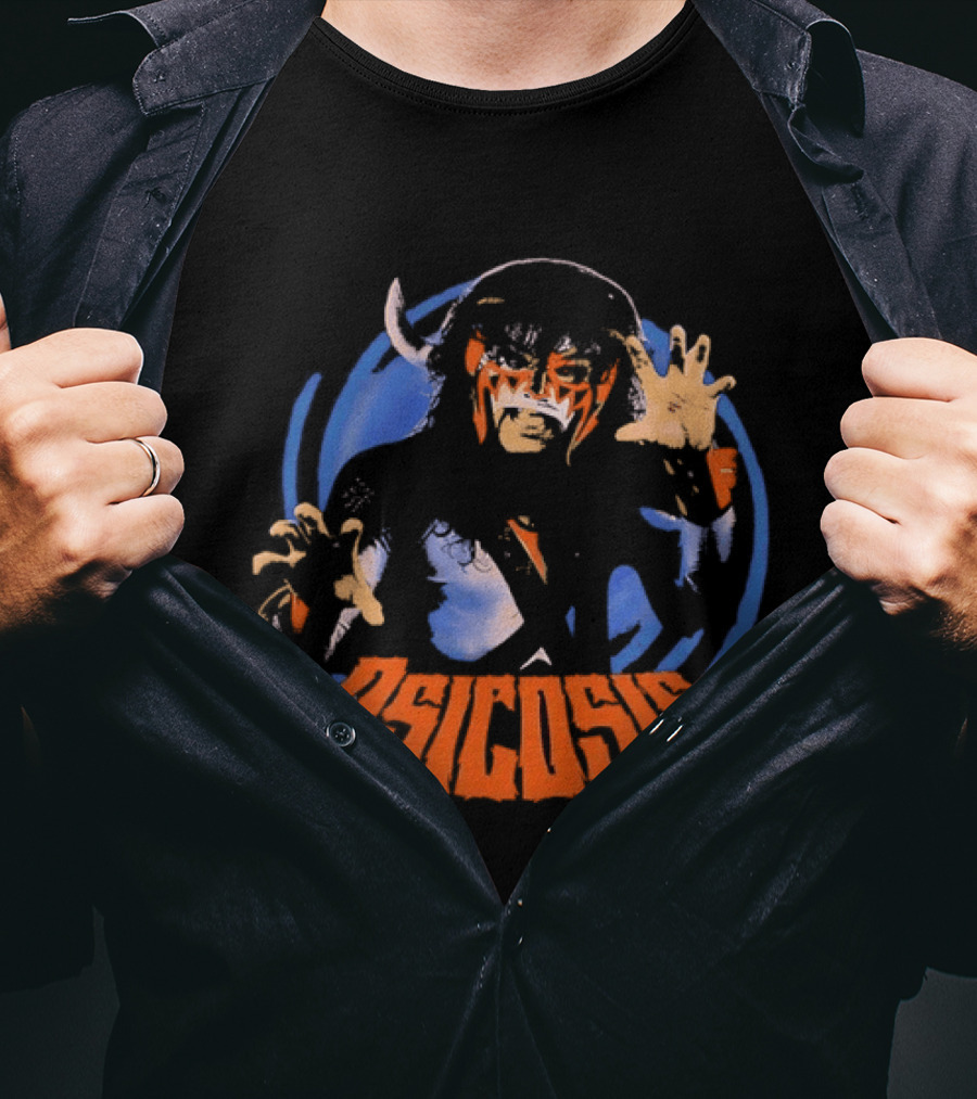 Psicosis Lucha Libre Wrestler Iconic Mask T-Shirt