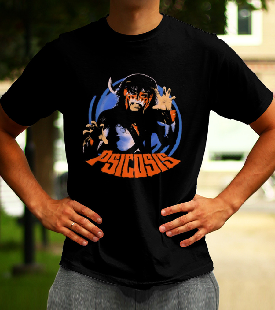 Psicosis Lucha Libre Wrestler Iconic Mask T-Shirt