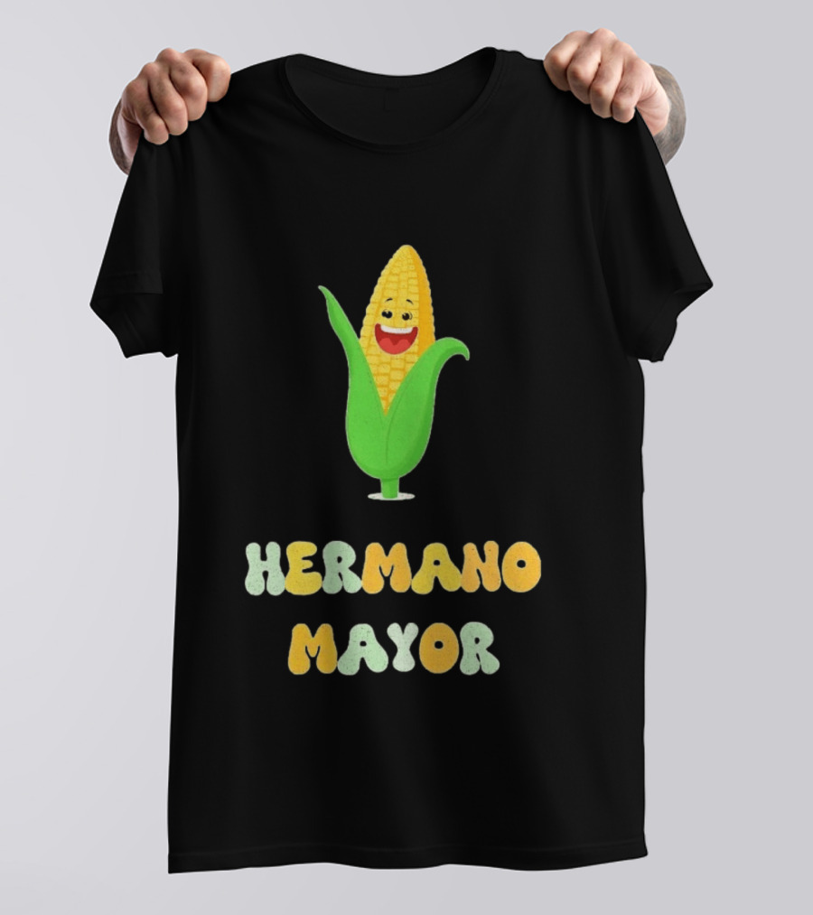 Hermano Mayor Corn With Smiling Vegetable Face T-Shirt
