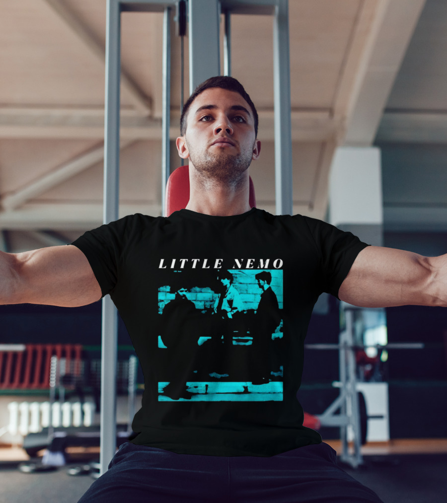 Little Nemo Post Punk Alternative Rock Band Aqua Blue Distressed T-Shirt