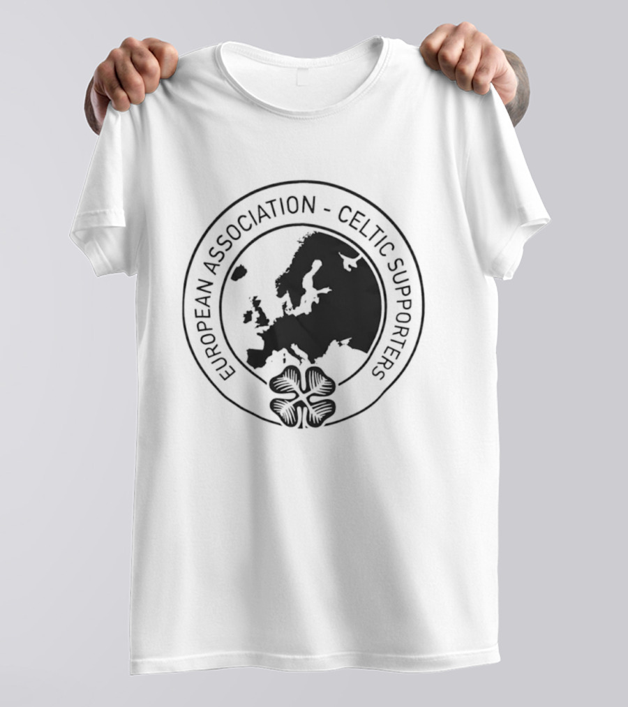 European Association Celtic Supporters Football Fans Map T-Shirt