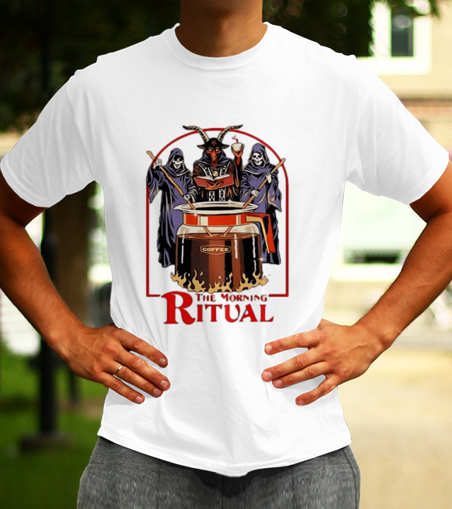Ritual Coffee Grim Reaper Satanic Morning T-Shirt
