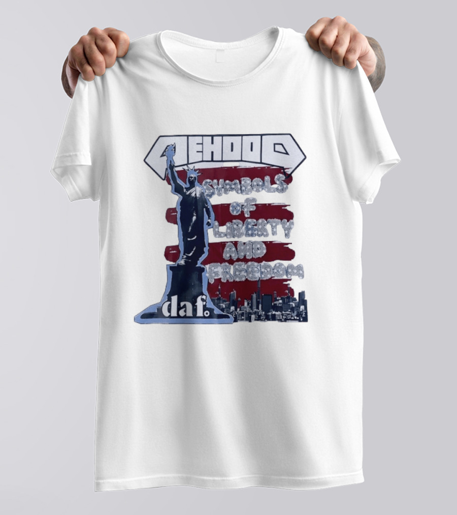 Mehood Symbols Of Liberty And Freedom Statue Of Liberty Daf T-Shirt