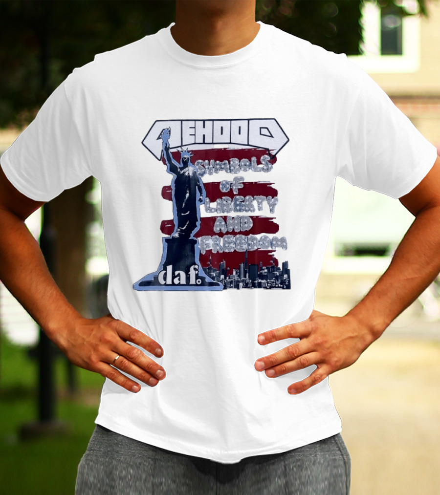 Mehood Symbols Of Liberty And Freedom Statue Of Liberty Daf T-Shirt
