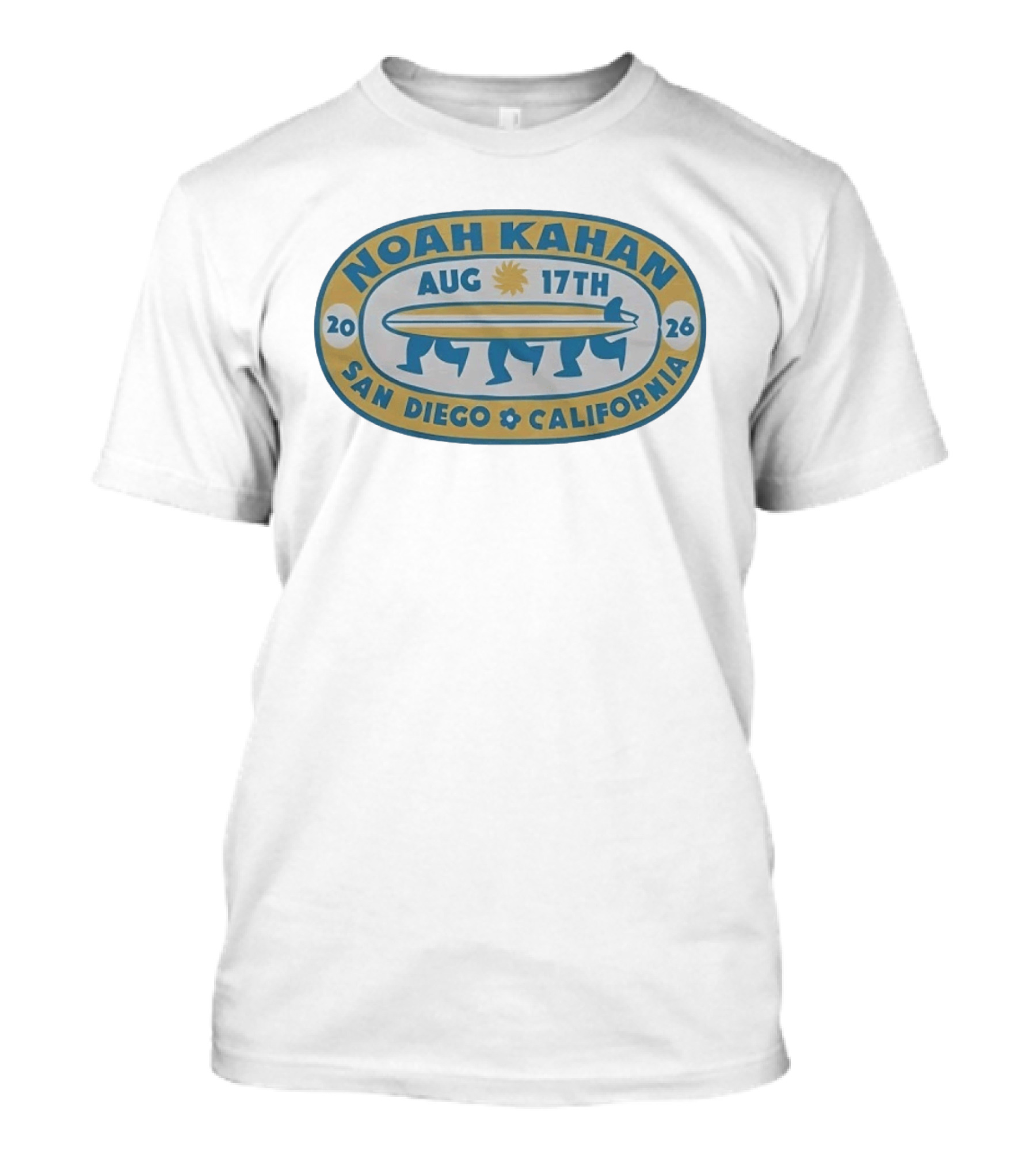 Noah Kahan Aug 17th 2026 San Diego California T-Shirt