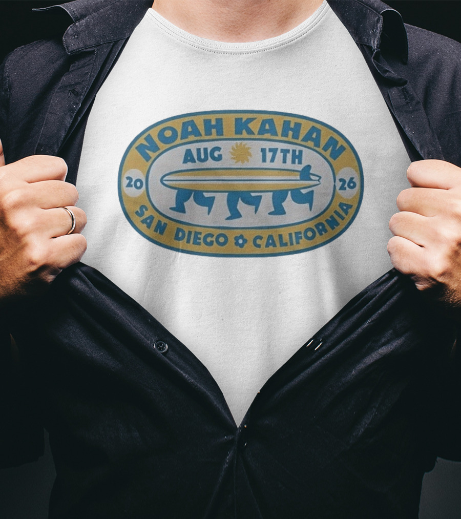 Noah Kahan Aug 17th 2026 San Diego California T-Shirt
