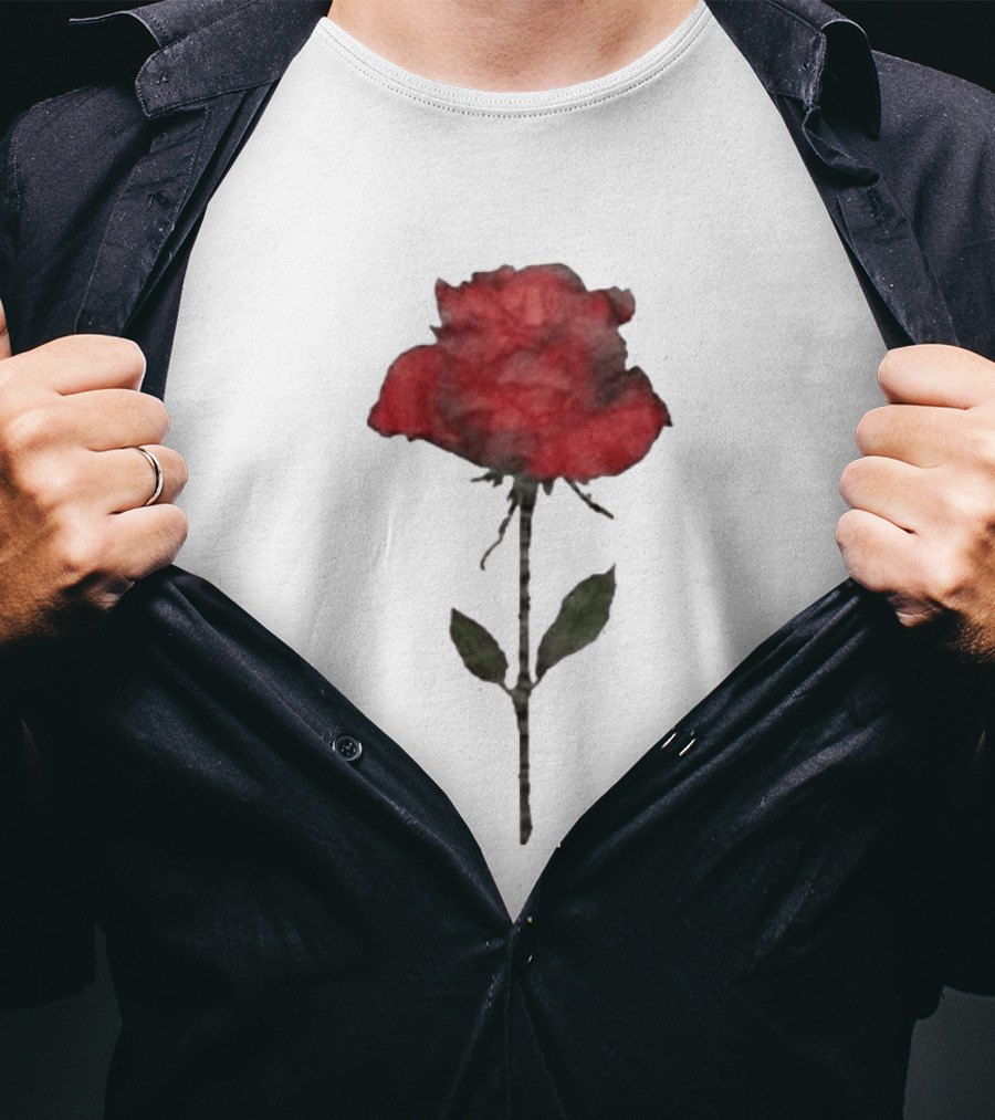 Original CORTIS Seonghyeon Acne Studios Women's Red Rose 2026 T-Shirt