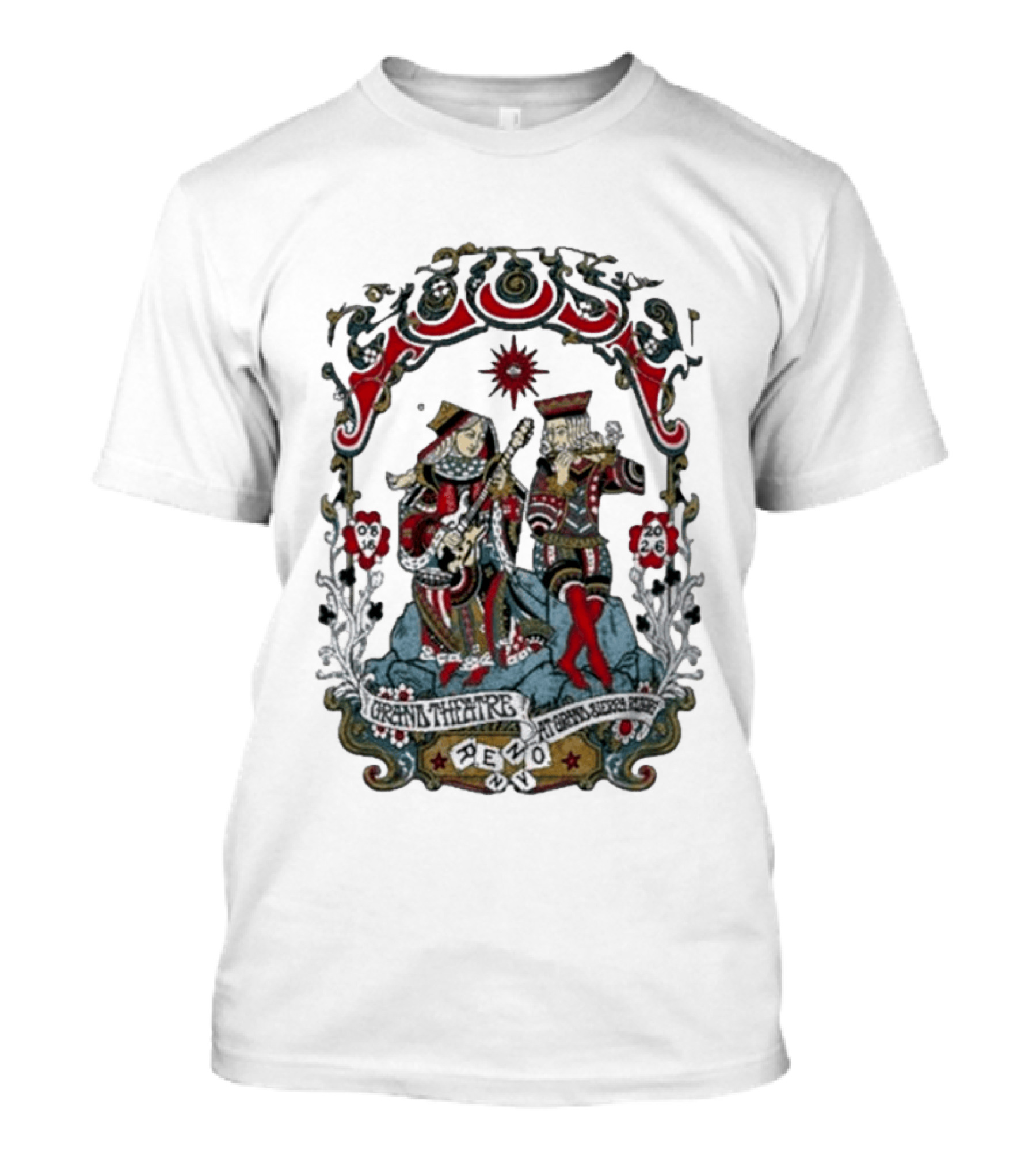 Goose Grand Theatre Reno August 16 2026 Playing Card Kings T-Shirt