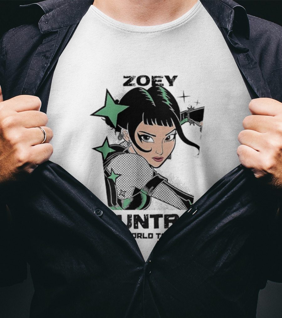 Zoey Huntr X World Tour Concert Music Artist Stars T-Shirt