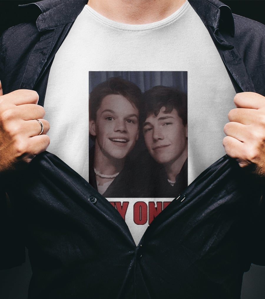 Ben Affleck Matt Damon Day Ones Friends Photobooth Nostalgia T-Shirt