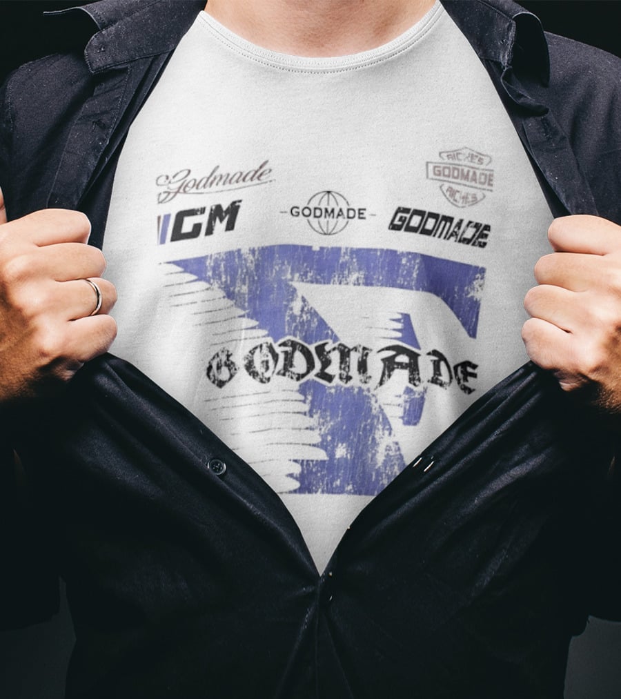 Godmade GM Worldwide Riches Premium Streetwear Distressed T-Shirt