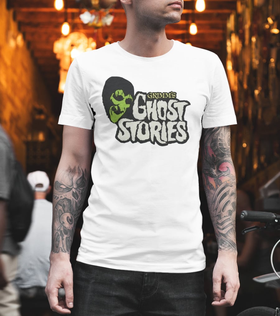Grimm's Ghost Stories Spooky Horror Green Face T-Shirt