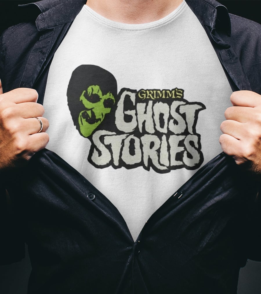 Grimm's Ghost Stories Spooky Horror Green Face T-Shirt