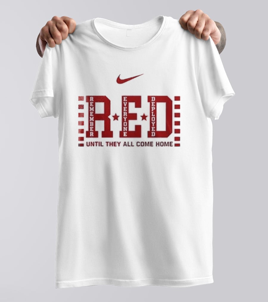 Nittany Lions Red Friday Remember Everyone Deployed Until They All Come Home T-Shirt