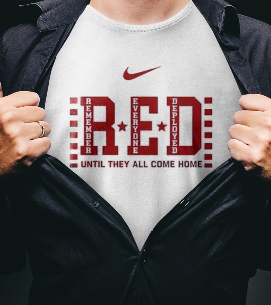 Nittany Lions Red Friday Remember Everyone Deployed Until They All Come Home T-Shirt