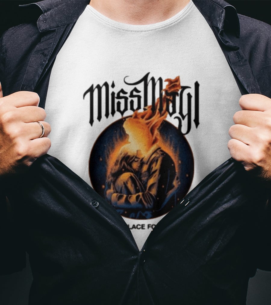 Miss May I No Place For Me Solid State Records Store White Black Ringer T-Shirt