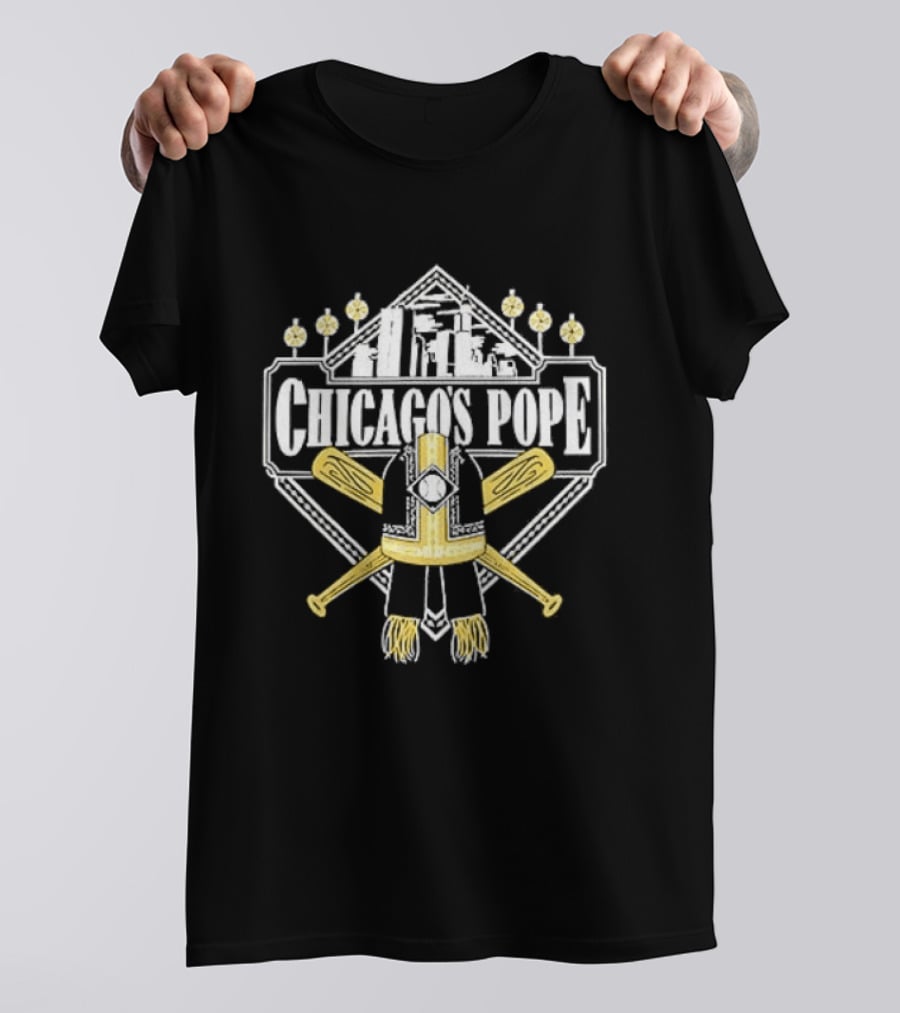 Chicago White Sox Chicago's Pope Baseball Crossed Bats T-Shirt