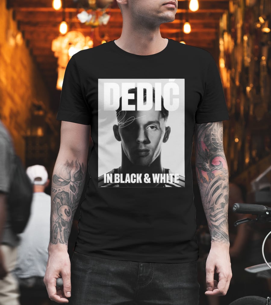 Dedić In Black & White Monochrome T-Shirt